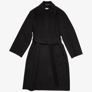 Acne Studios Orea Belted Wool Coat Black